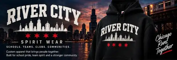 River City Spirit Wear hoodie and skyline